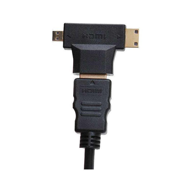 2in1 Mini HDMI Micro HDMI Male to HDMI Female Adapter Converter 1080P - Magdasmall