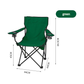 2pcs Green Portable Folding Camping Chair with Armrests and Cup Holder - Magdasmall