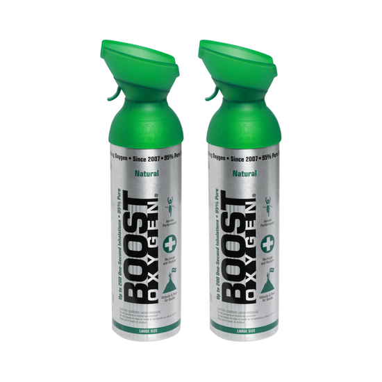 2pk 10 Litres of Boost Pure Oxygen in a Can Supplemental - 200 Breath (Large) - Magdasmall