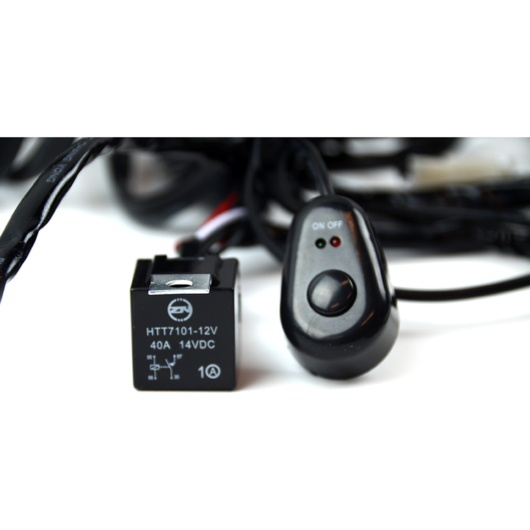 2way LED Universal Driving light Wiring Loom Harness 12V 24V 40A Relay Switch - Magdasmall