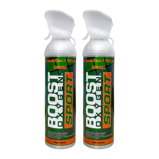 2x 10 Litres of Boost Sport Oxygen in a Can Supplemental - 200 Breath (Large) - Magdasmall