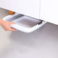 2x 9L Collapsible Laundry Folding Basket Wash Clothes w Handles Bin - Grey/White - Magdasmall