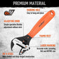 2x Adjustable Wrench Set 6" 10" Wide Jaw Spanner Cr-V Steel Workshop Metric SAE - Magdasmall
