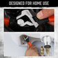 2x Adjustable Wrench Set 6" 10" Wide Jaw Spanner Cr-V Steel Workshop Metric SAE - Magdasmall