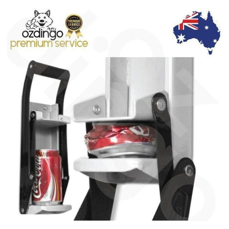 2x Aluminium Can Crusher - 16oz Beer Soda Smasher - Wall Mounted Bottle Opener - Magdasmall