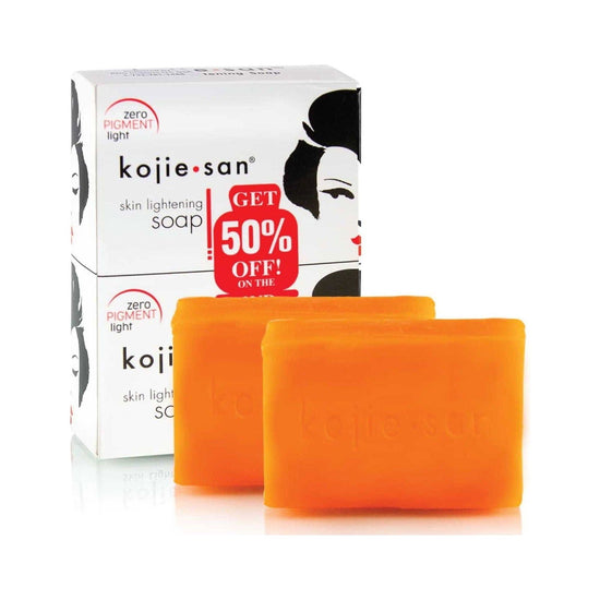 2x Kojie San Soap Bars - 135g Skin Lightening Kojic Acid Natural Original Bar - Magdasmall