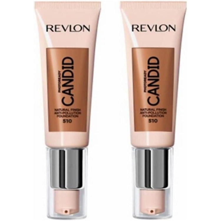 2x Revlon 22ml Photoready Candid Foundation - 510 Capuccino - Magdasmall