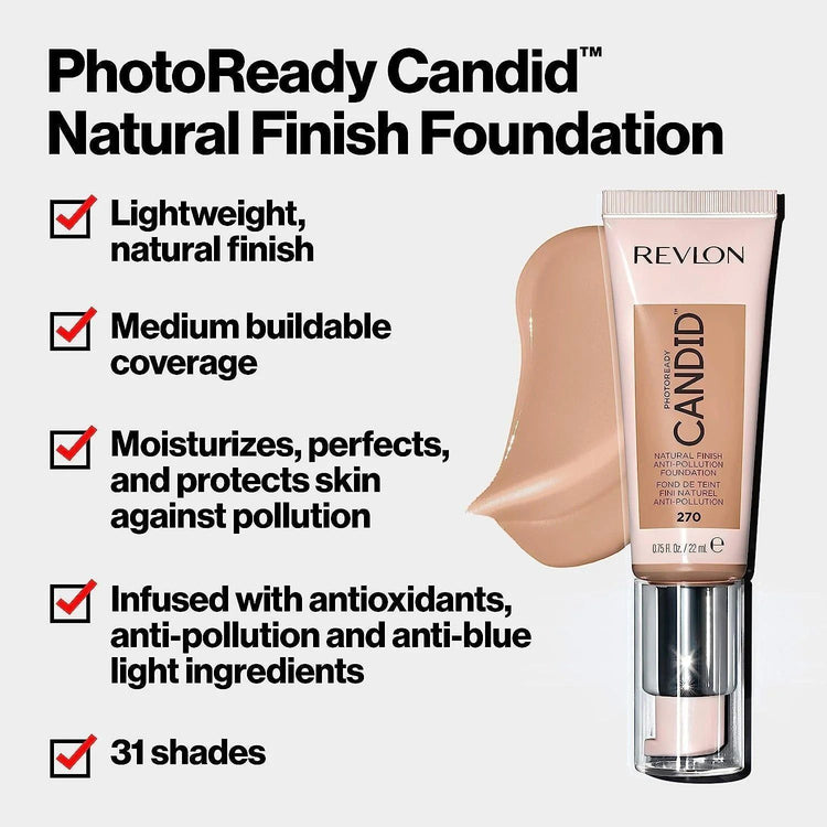 2x Revlon 22ml Photoready Candid Foundation - 510 Capuccino - Magdasmall