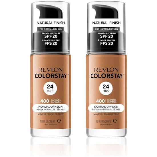 2x Revlon 30ml ColorStay Makeup for Normal/Dry Skin - Caramel 400 - Magdasmall