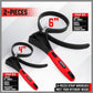 2x Rubber Strap Wrench Adjustable DIY Plumber Jars Hose Pipe Oil Filter Opener - Magdasmall