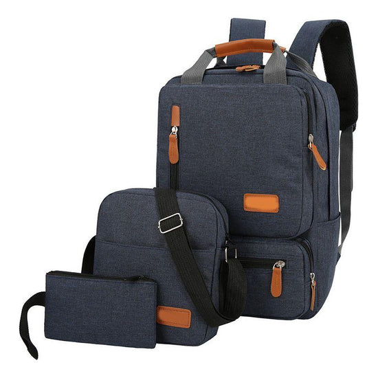 3-Piece Travel Backpack Set - Stylish Multi-Functional Backpack, Shoulder Bag & Pouch for Men & Women - Magdasmall