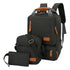 3-Piece Travel Backpack Set - Stylish Multi-Functional Backpack, Shoulder Bag & Pouch for Men & Women - Magdasmall