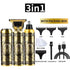 3-in-1 Professional Hair Clipper Set - Rechargeable Beard Trimmer, Nose Hair Trimmer, and Electric Shaver with USB Cable, Cleaning Brush, and Attachments - Magdasmall