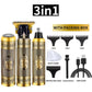 3-in-1 Professional Hair Clipper Set - Rechargeable Beard Trimmer, Nose Hair Trimmer, and Electric Shaver with USB Cable, Cleaning Brush, and Attachments - Magdasmall