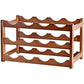 3-layer Bamboo Wine Storage Rack (12 bottles) - Magdasmall
