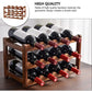 3-layer Bamboo Wine Storage Rack (12 bottles) - Magdasmall