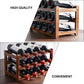 3-layer Bamboo Wine Storage Rack (12 bottles) - Magdasmall