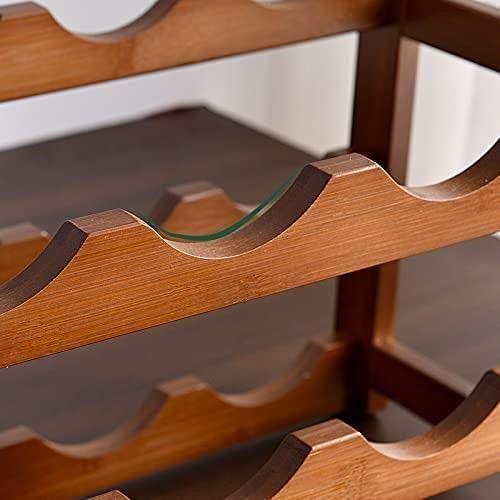 3-layer Bamboo Wine Storage Rack (12 bottles) - Magdasmall