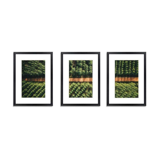 3 PCS Photo Frame Wall Set A3 Picture Home Decor Art Gift Present Black