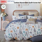 300TC Adriana Reversible Cotton Quilt Cover Set Queen - Magdasmall