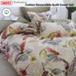 300TC Bahamas Taupe Reversible Cotton Quilt Cover Set Queen - Magdasmall