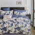 300TC Carolyn Blue Reversible Cotton Quilt Cover Set Queen - Magdasmall