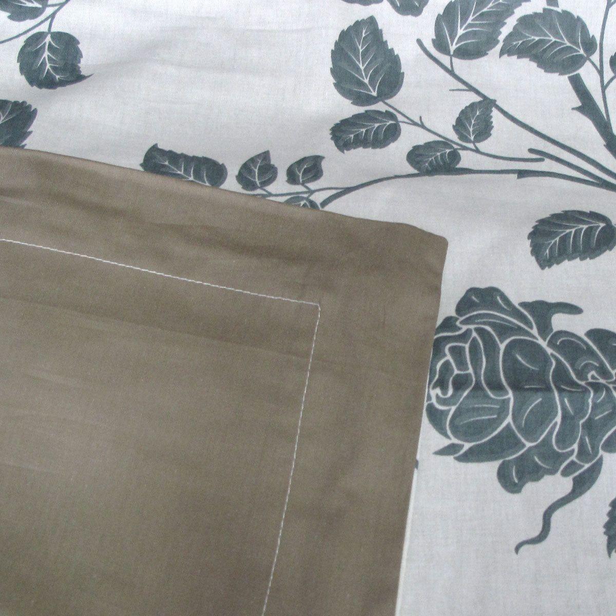 300TC Elisabeth Reversible Cotton Quilt Cover Set Queen - Magdasmall