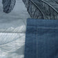 300TC Palm Leaf Blue Reversible Cotton Quilt Cover Set Queen - Magdasmall
