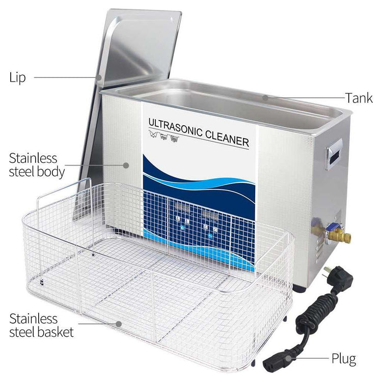 30L Digital Ultrasonic Cleaner Jewelry Ultra Sonic Bath Degas Parts Cleaning - Magdasmall