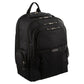 30L Pierre Cardin Large Padded Backpack Bag w Laptop Sleeve Travel Luggage - Black - Magdasmall