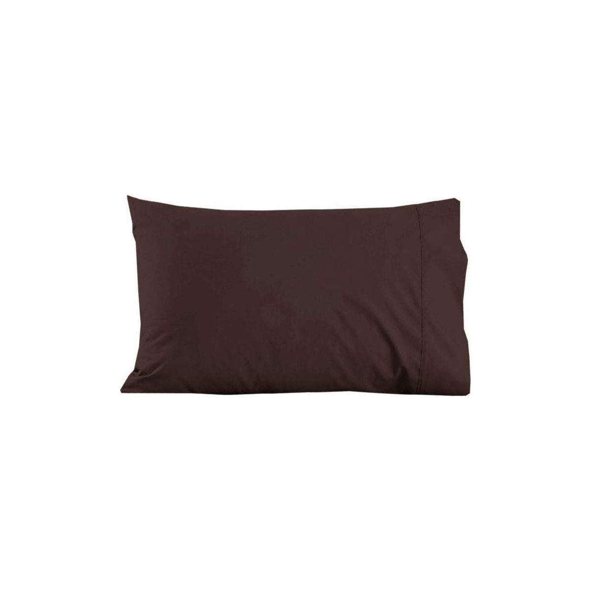 310TC Polyester Cotton Standard Pillowcase Chocolate - Magdasmall