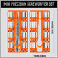 33 PC PRECISION SCREWDRIVER SET BITS PHILIP FLAT SLOTTED TORX HEX ELECTRONIC FIX - Magdasmall
