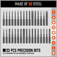 33 PC PRECISION SCREWDRIVER SET BITS PHILIP FLAT SLOTTED TORX HEX ELECTRONIC FIX - Magdasmall