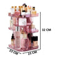 360 Rotating Large Capacity Makeup Organizer for Bedroom and Bathroom (Pink)