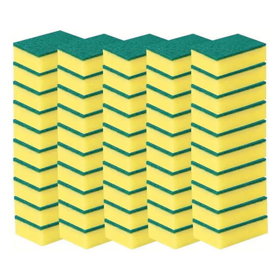36x Scourer Sponges Strong Commercial Grade Regular Duty 15x10x3cm Bulk - Magdasmall