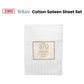 370TC White Self-striped Cotton Sateen Sheet Set King - Magdasmall