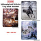 375gsm 1 Ply 3D Print Faux Mink Blanket Queen 200x240 cm Winter Wolf - Magdasmall