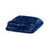 375gsm 1 Ply Solid Faux Mink Blanket Queen 200x240 cm Navy - Magdasmall