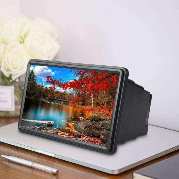 3D Mobile Phone Screen Magnifier 12" HD Video Amplifier for Smartphone Stand - Magdasmall