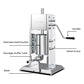 3L Manual Vertical Sausage Filler - Stainless Stuffer Meat Press Machine - Magdasmall