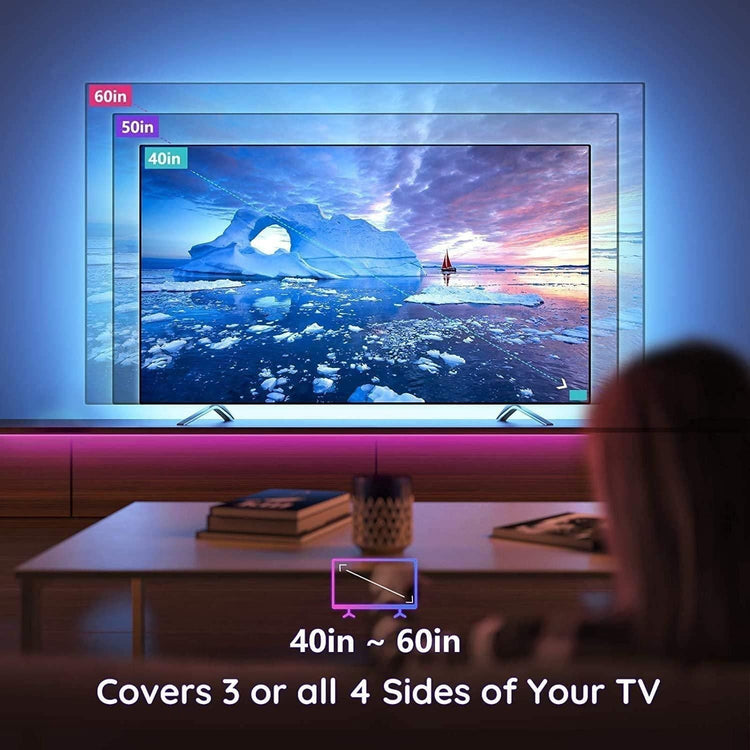 3M LED Strip Lights Rope Light for TV, Gaming and Computer (Lights Strip App with Remote Control) - Magdasmall