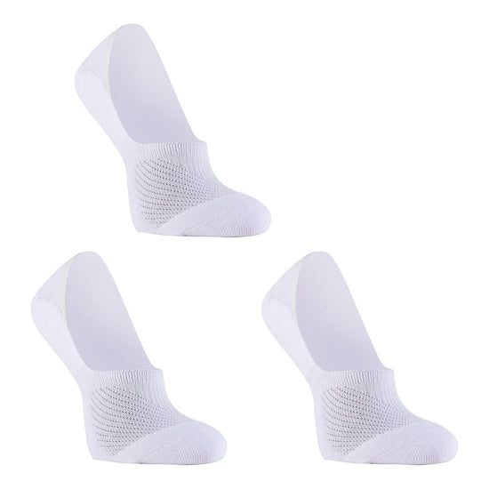 3X Rexy Cushion No Show Ankle Socks Large Non-Slip Breathable WHITE - Magdasmall