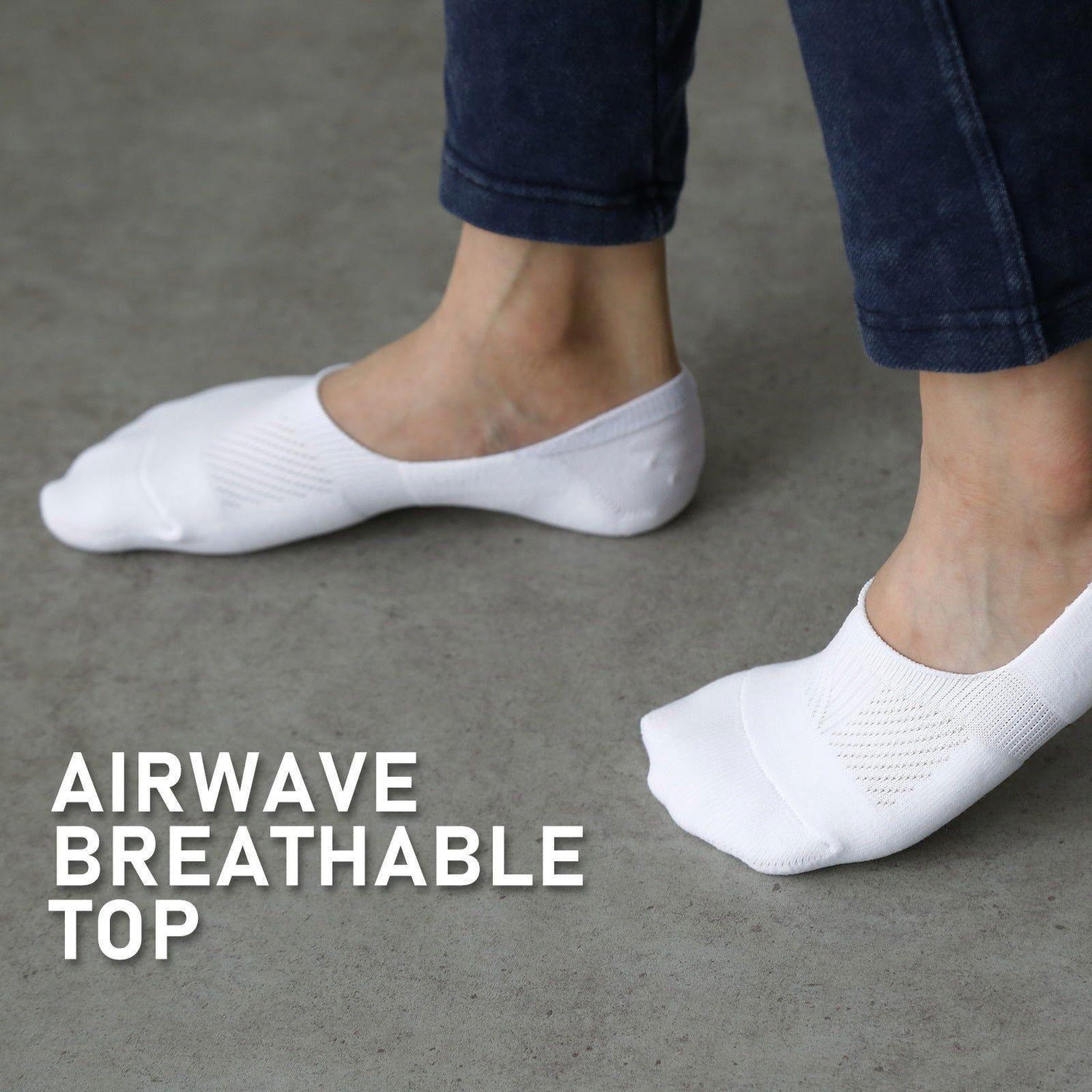 3X Rexy Cushion No Show Ankle Socks Large Non-Slip Breathable WHITE - Magdasmall