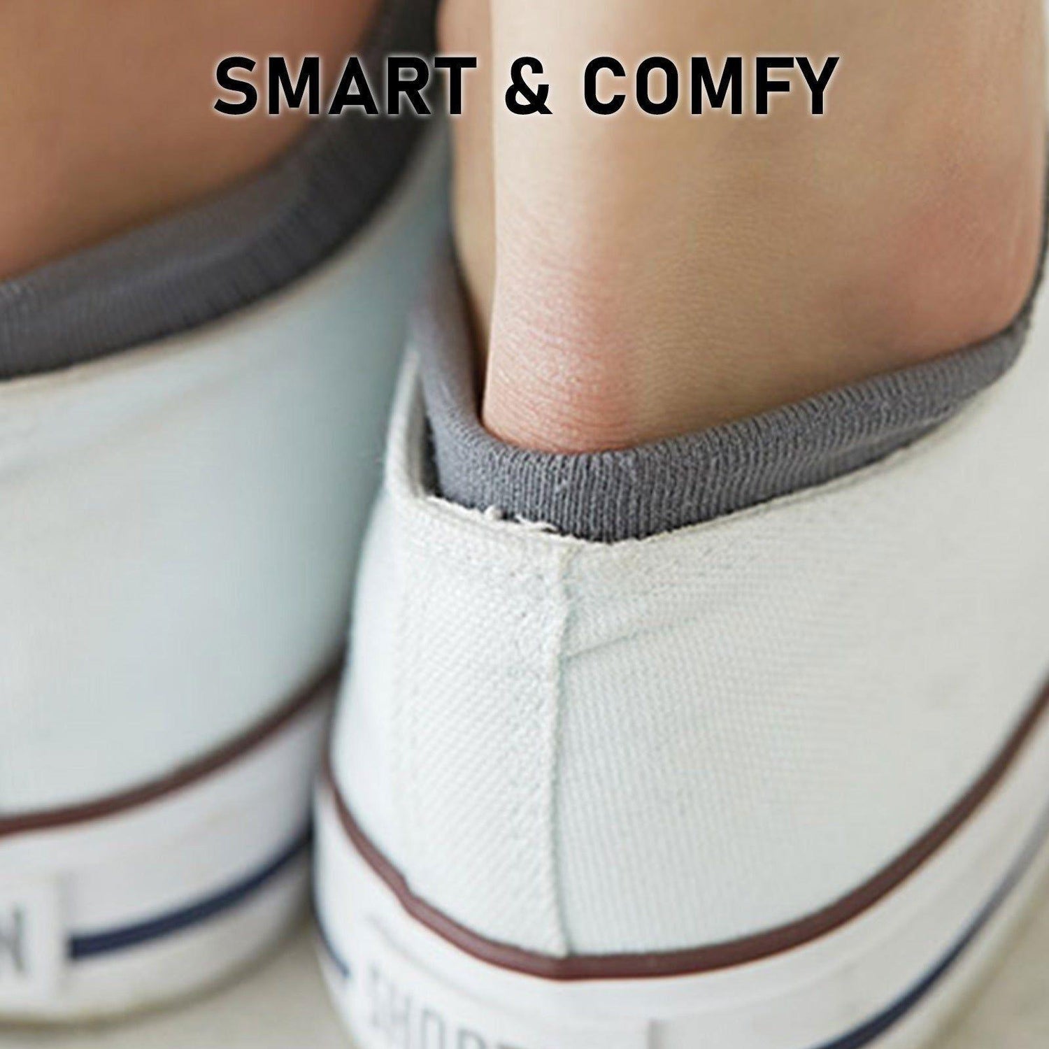 3X Rexy Cushion No Show Ankle Socks Medium Non-Slip Breathable WHITE - Magdasmall