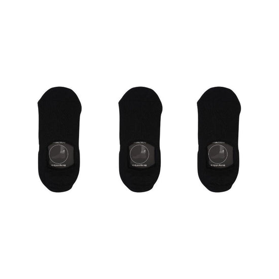 3X Rexy Cushion No Show Ankle Socks Small Non-Slip Breathable BLACK - Magdasmall