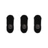 3X Rexy Cushion No Show Ankle Socks Small Non-Slip Breathable BLACK - Magdasmall