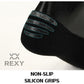 3X Rexy Cushion No Show Ankle Socks Small Non-Slip Breathable BLACK - Magdasmall
