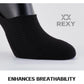 3X Rexy Cushion No Show Ankle Socks Small Non-Slip Breathable BLACK - Magdasmall