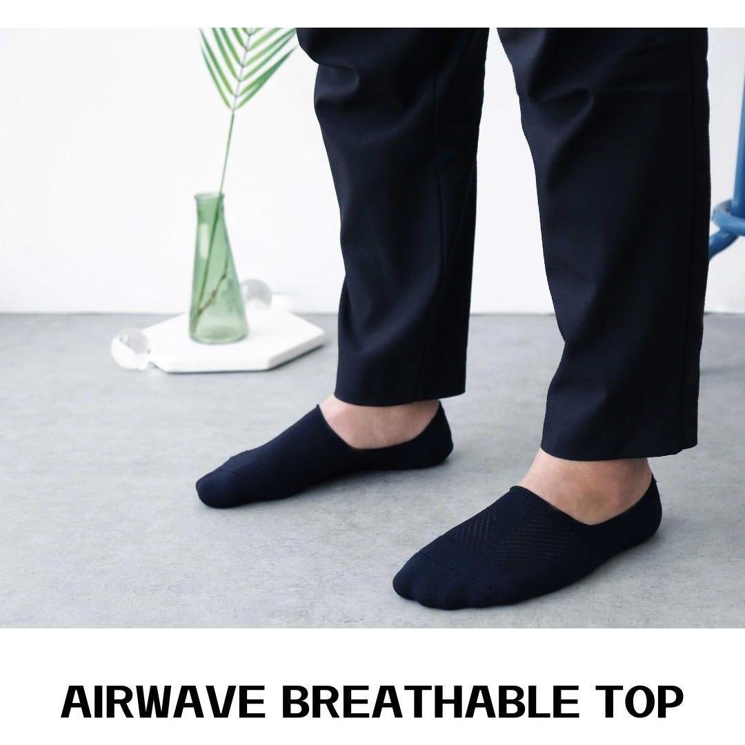 3X Rexy Cushion No Show Ankle Socks Small Non-Slip Breathable BLACK - Magdasmall