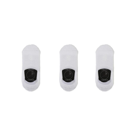 3X Rexy Cushion No Show Ankle Socks Small Non-Slip Breathable WHITE - Magdasmall
